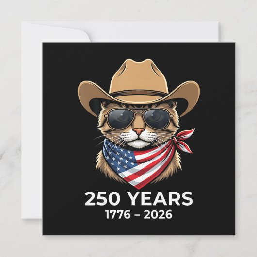Carte Chat 4 juillet (Devant)