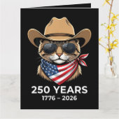 Carte Chat 4 juillet (Fleur jaune)