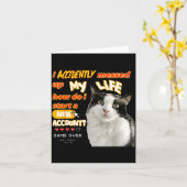 Carte Chat a accidentellement gâché ma vie Comment recom (Fleur jaune)