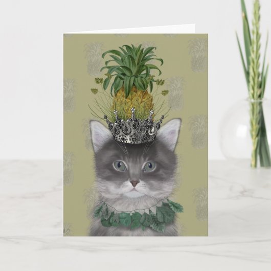 Carte Chat à ananas (Devant)