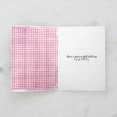 Carte Chat à bascule d'anniversaire avec ballon (Intérieur)