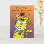 Carte Chat à grains (Fleur jaune)