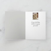 Carte Chat à l'air belle petite-fille Anniversaire Fun A (Intérieur)