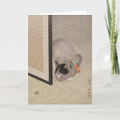 Carte Chat à regarder une araignée | Oide Tōkō (Devant)