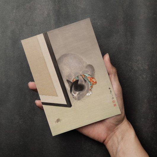 Carte Chat à regarder une araignée | Oide Tōkō
