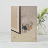 Carte Chat à regarder une araignée | Oide Tōkō (Debout devant)