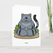 Carte Chat à Yoga Fitness (Dos)