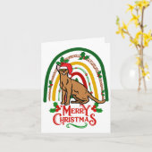 Carte Chat abyssin Joyeux Noël (Fleur jaune)