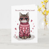 Carte Chat amusant portant des lunettes de soleil Valent (Fleur jaune)