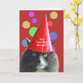 Carte Chat Anniversaire Drôle 29 Encore Grumpy Chat (Fleur jaune)