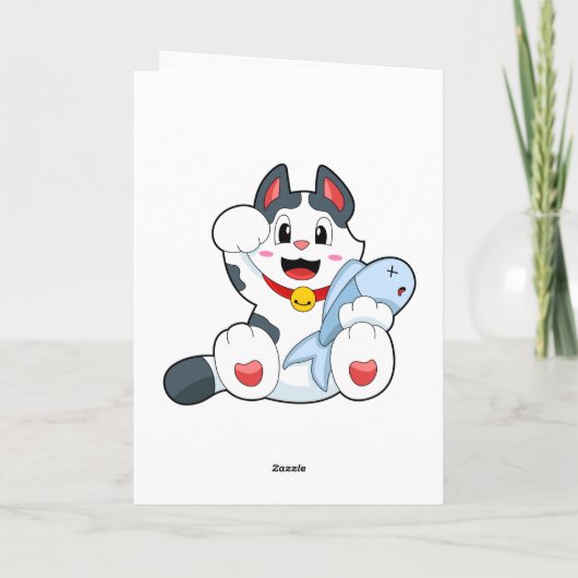 Carte Chat au Poisson (Dos)