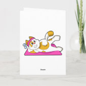 Carte Chat au yoga étirement (Dos)