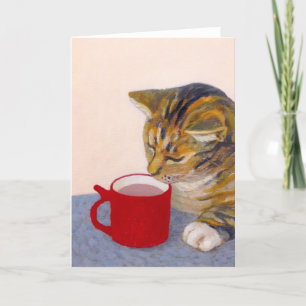 Carte Chat avec cacao