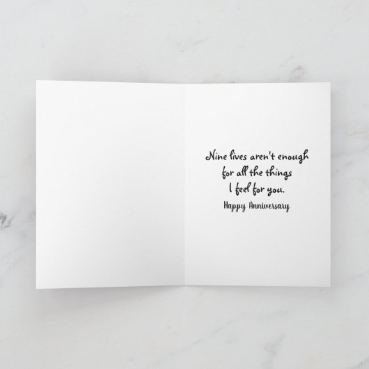 Carte Chat Avec Collier De Perle Anniversaire (Intérieur)