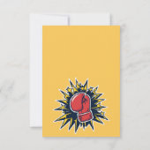 Carte Chat avec gants de boxe (Dos)