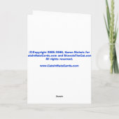 Carte Chat avec la boucle d'oreille de perle (Dos)