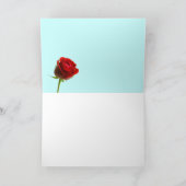 CARTE CHAT AVEC ROSES ROUGES, FÊTE DES PÈRES (Intérieur)