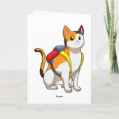 Carte Chat avec Sacoche (Dos)