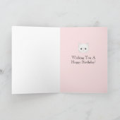 Carte Chat Ballons Roses Anniversaire (Intérieur)