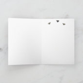 Carte Chat blanc mignon—Pensez à vous : (Intérieur)