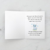 Carte chat bleu d'anniversaire (Intérieur)