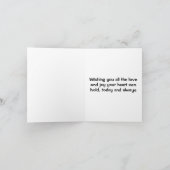 Carte Chat calico pour l'anniversaire de ma sœur (Intérieur)