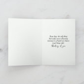 Carte Chat calicot avec bouquet de pensées (Intérieur)