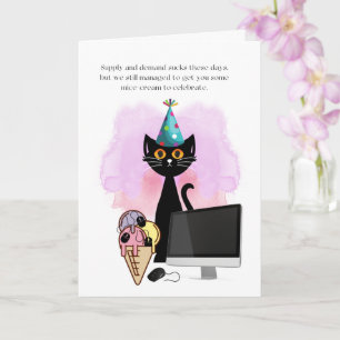 Carte Chat   Casquette de parti sarcastique Chat Funny C