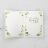 Carte Chat chanceux de te connaître (Saint-Patrick) (Intérieur)