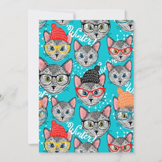 Carte Chat chapeauté (Dos)