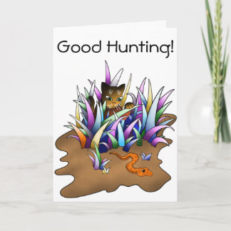 Carte Chat Chasseur de serpent