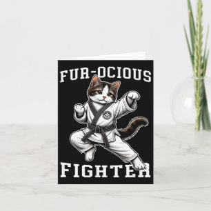 Carte Chat-chasseur féroce à fourrure