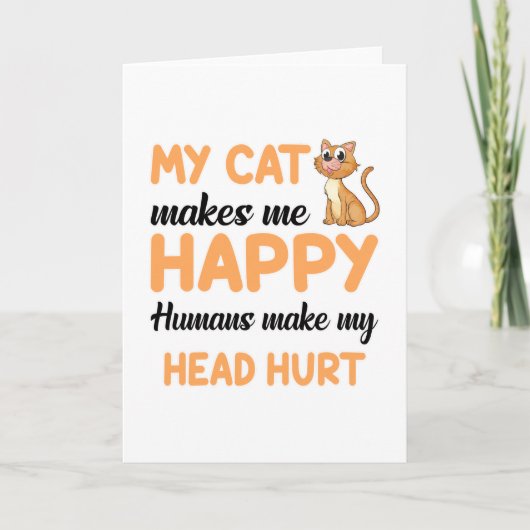 Carte Chat Chats Amoureux des chats Animal Kitten Animal (Devant)