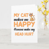 Carte Chat Chats Amoureux des chats Animal Kitten Animal (Fleur jaune)