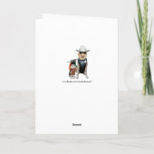 Carte Chat & Chien Caractères Occidentaux Drôle Annivers (Dos)