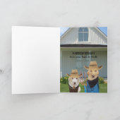 Carte Chat & Chien Western Funthday pour Fils ou Homme (Intérieur)