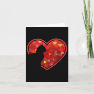 Carte Chat Coeur Cute Drôle Cadeau Pour Amoureux de les