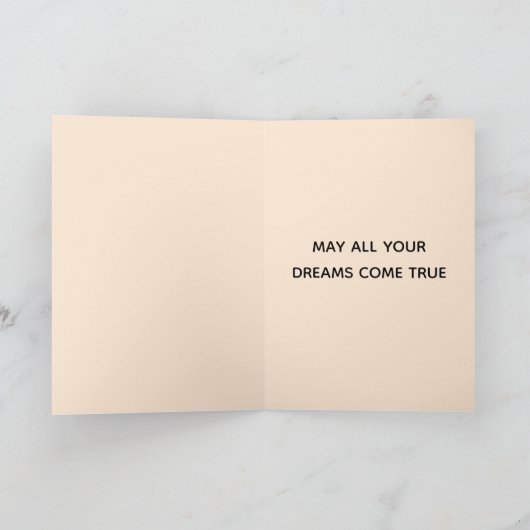 Carte Chat d'anniversaire | Chat Beige Joyeux Anniversai (Intérieur)