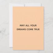 Carte Chat d'anniversaire | Chat Beige Joyeux Anniversai (Dos)