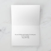 Carte Chat d'anniversaire en attente d'un bol de nourrit (Intérieur)