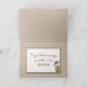 Carte Chat d'anniversaire en carton (Intérieur)