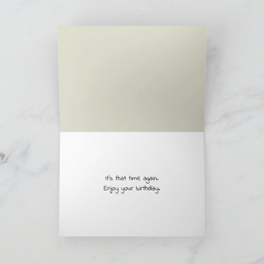 Carte Chat d'Anniversaire Obtenir Un Bain (Intérieur)