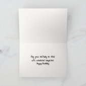 Carte Chat d'anniversaire sur une boîte (Intérieur)