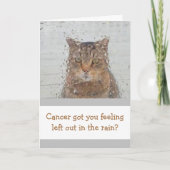 Carte Chat Dans La Pluie Cancer Support (Devant)