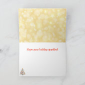 Carte Chat Dans L'Arbre De Noël (Intérieur)