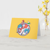 Carte Chat dans le Casquette & Lab Tech One Lab Tech Two (Fleur jaune)