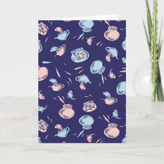 Carte Chat Dans Le Casquette | Le Motif du poisson (Devant)