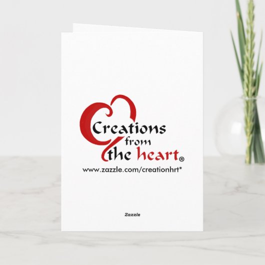 Carte Chat dans le coeur (Dos)