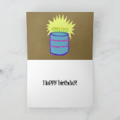 Carte Chat dans un anniversaire de partie de boîte (Intérieur)