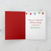 Carte Chat dans une boîte de cadeau de Noël (Intérieur)